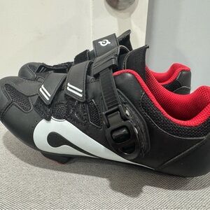 Peloton Black and Red Cycling Shoes